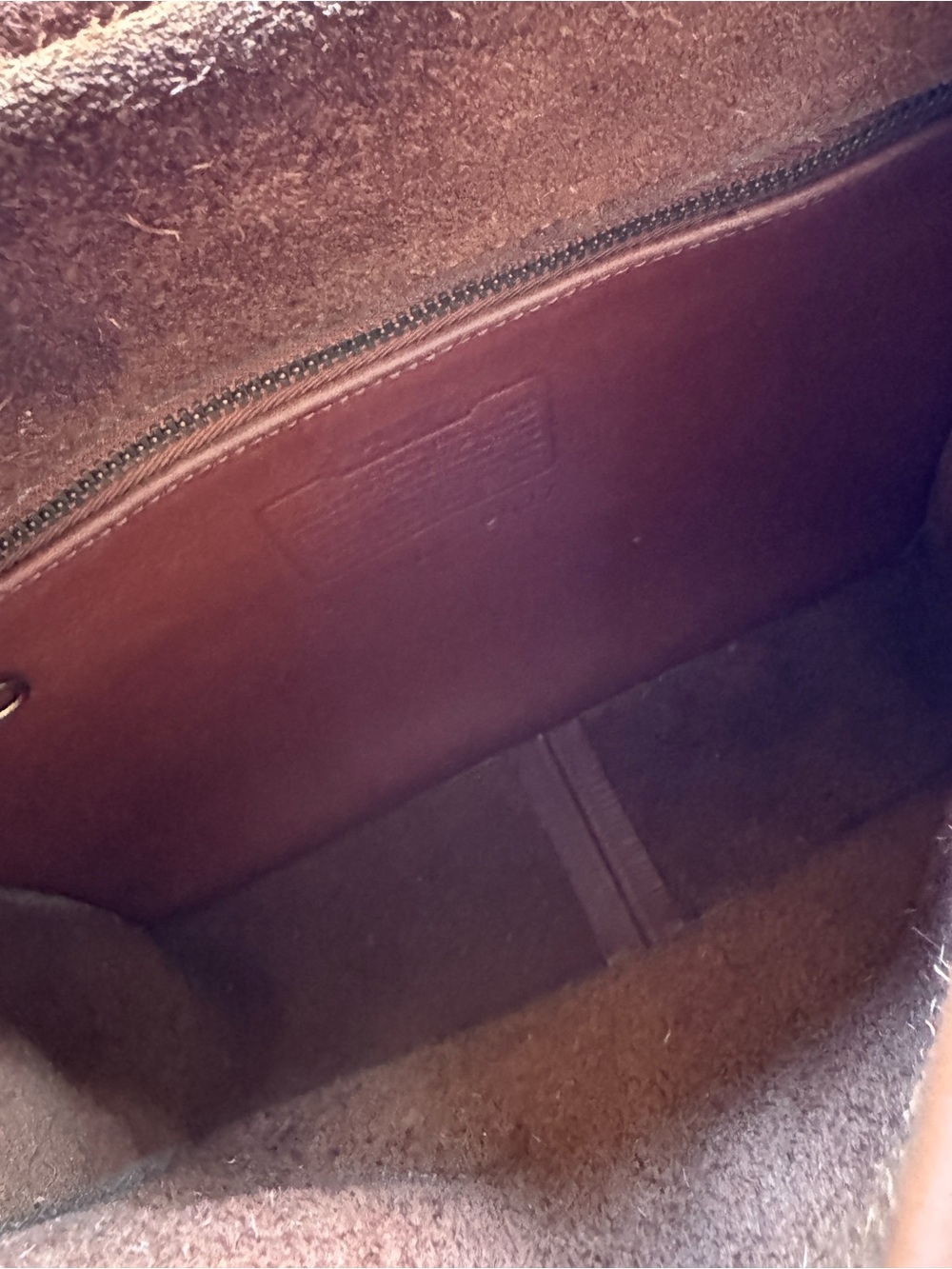 COACH Vintage Willis Brown Leather Crossbody Shoulder Bag 9927 No Original Strp - Picture 7 of 11